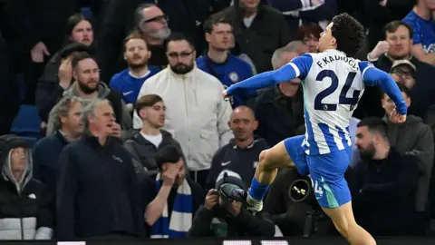 Brighton lead Chelsea