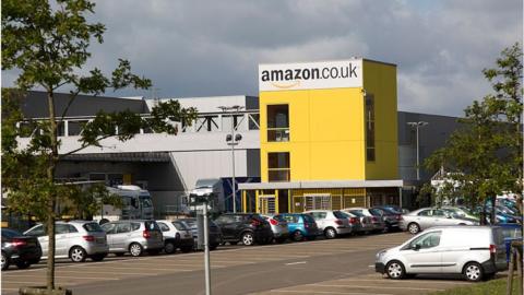 Amazon UK's carpark