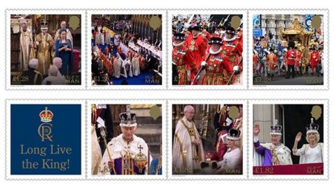 The new IOMPO stamp collection featuring the King