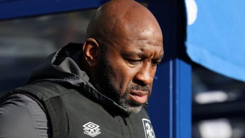 Darren Moore looking dejected