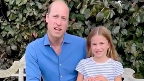 Prince William and Charlotte