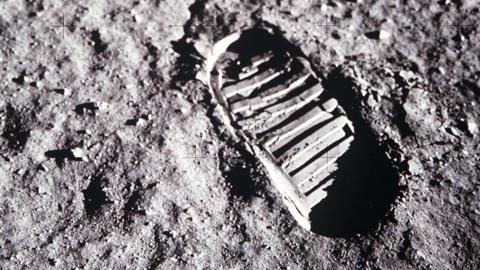 Buzz Aldrin bootprint