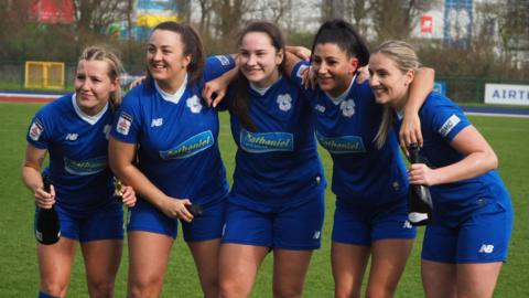 Cardiff City Women won both the Adran Premier and FAW Women's Cup titles last season