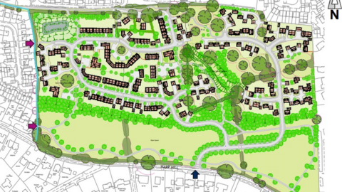 Hundreds of homes planned for flagship scheme near GCHQ - BBC News