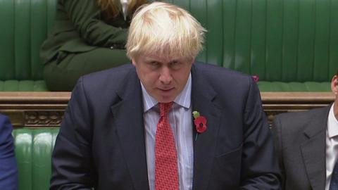 Foreign Secretary Boris Johnson