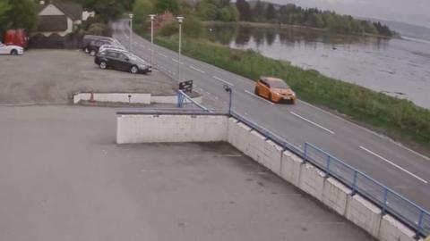 Car caught speeding on CCTV