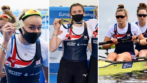 Hannah Scott, Holly Nixon and Rebecca Shorten clinched European Championship medals in Varese