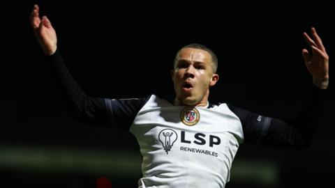 Marcus Ifill celebrates