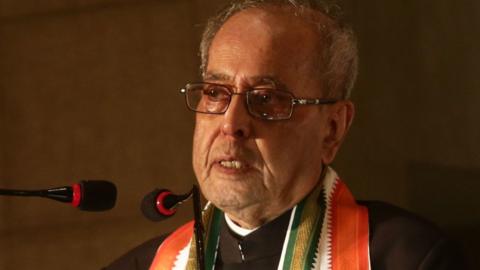 Pranab Mukherjee as president