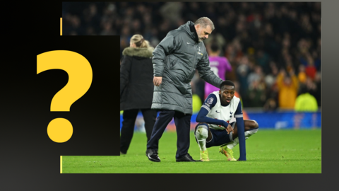 Ange Postecoglou and Pape Matar Sarr