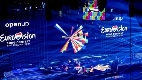 The Rotterdam stage for Eurovision