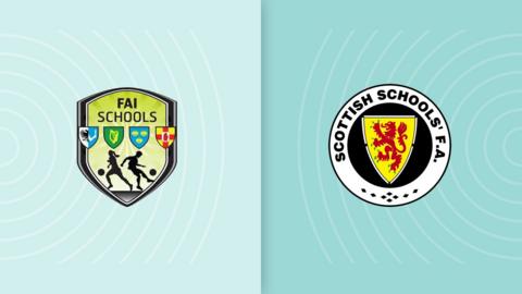 Republic of Ireland U18 boys v Scotland U18 boys badge graphic