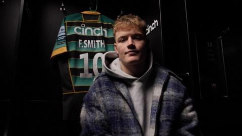 Northampton Saints fly-half Fin Smith