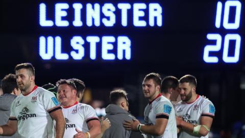 Ulster celebrate beating Leinster