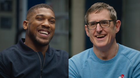 Anthony Joshua and Louis Theroux