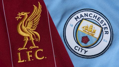 Liverpool & Manchester City badges