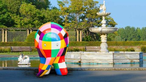 Elmer in Stanley Park Blackpool