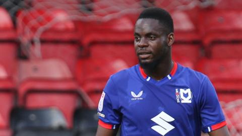 Jonathan Leko in action for MK Dons