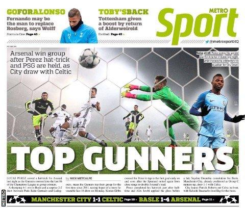 Metro back page