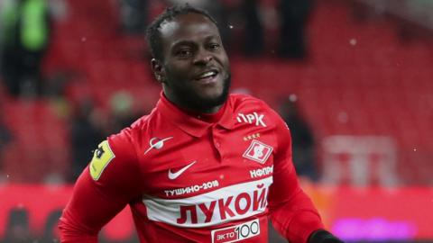 Victor Moses in action for Spartak Moscow