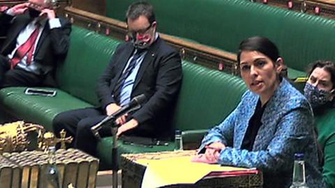 Priti Patel in the Commons