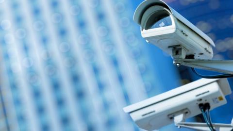 Stock picture of CCTV cameras