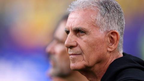 Carlos Queiroz during a World Cup match