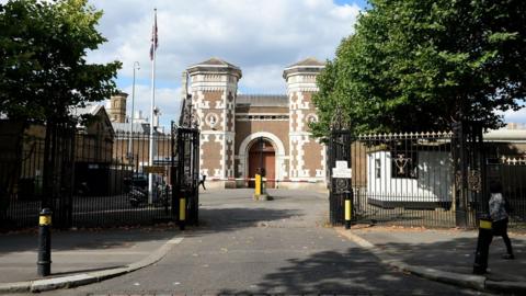 of the main entrance of HMP Wormwood Scrubs in Hammersmith