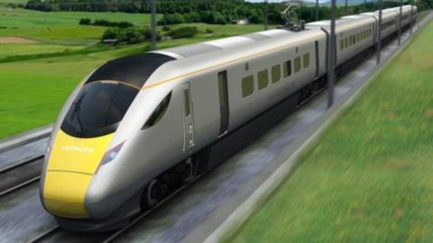 An artist's impression of the new trains for the Swansea route