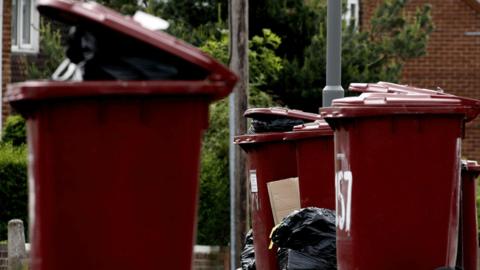 Bins to be collected