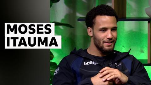 Moses Itauma during an interview