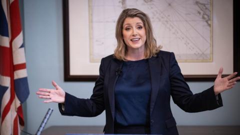 Penny Mordaunt speaks at the launch of her campaign for the Conservative Party leadership