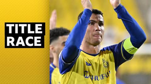 Cristiano Ronaldo claps the Al Nassr fans