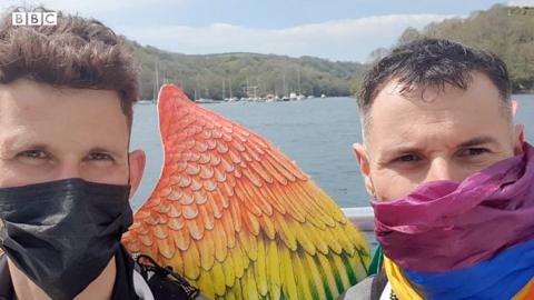 Matthew and Nathaniel Kenworthy Gomes asked G7 leaders for a greater focus on human rights by running a rainbow around Cornwall, spreading Cornish pride en route.