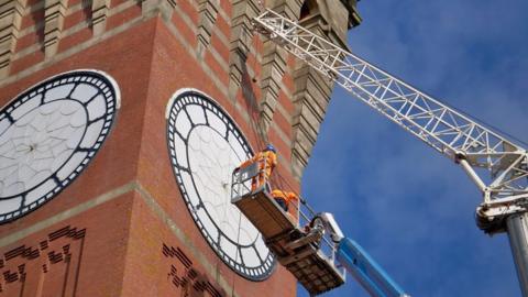 Clock engineers from Derby have been working on Old Joe