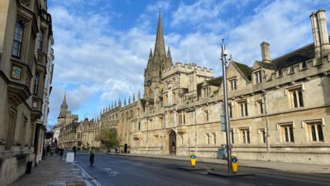 A sunny day in central Oxford, captured by Weather Watcher AngelaJ