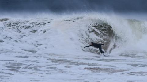 Surfer on the north coast