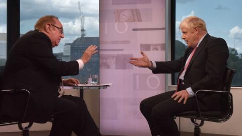 Boris Johnson faced Andrew Neil during the Conservative leadership election