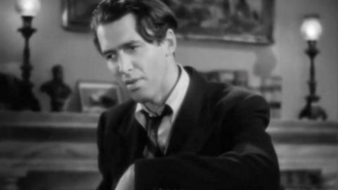 Actor James Stewart in a scene from Mr Smith Goes to Washington