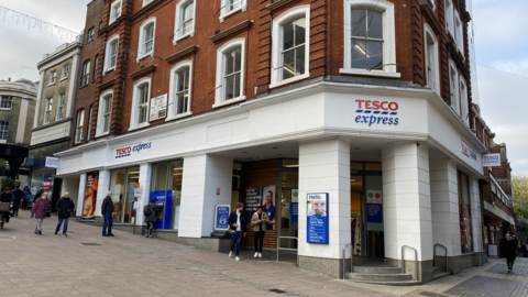 Tesco Express on Guildhall Hill, Norwich