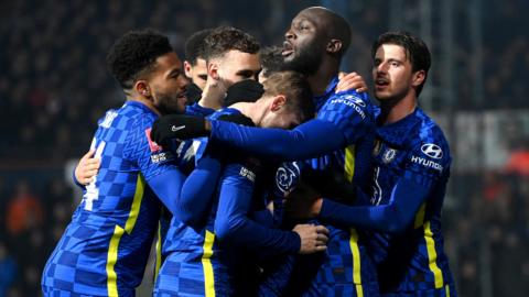 Chelsea players celebrate