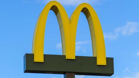 A McDonald's sign