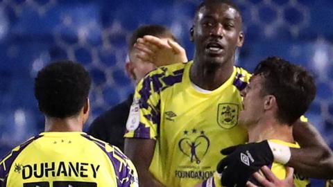 Huddersfield celebrate