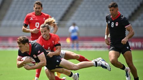 Team GB in the rugby sevens