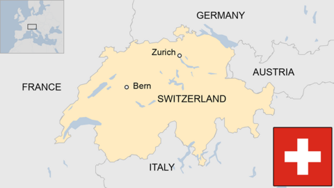 Map of Switzerland