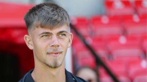 Tom Booth arriving for a game for Crewe Alexandra