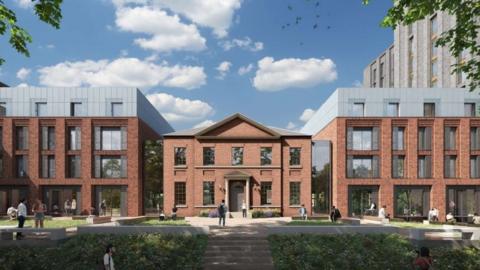 Artist impression of the redeveloped site