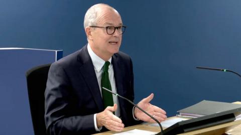 Sir Patrick Vallance at the Covid inquiry, 20 November