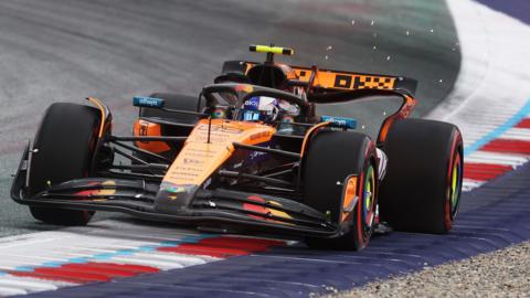 Alex Dunne in action in F1 practice