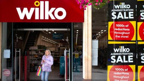 A general view of the Wilko store on Queen Street on August 14, 2023 in Cardiff, Wales